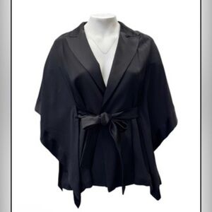 Marina Rinaldi Elegante Flavia Frisottino Wrap Jacket -NWT 16- missing belt